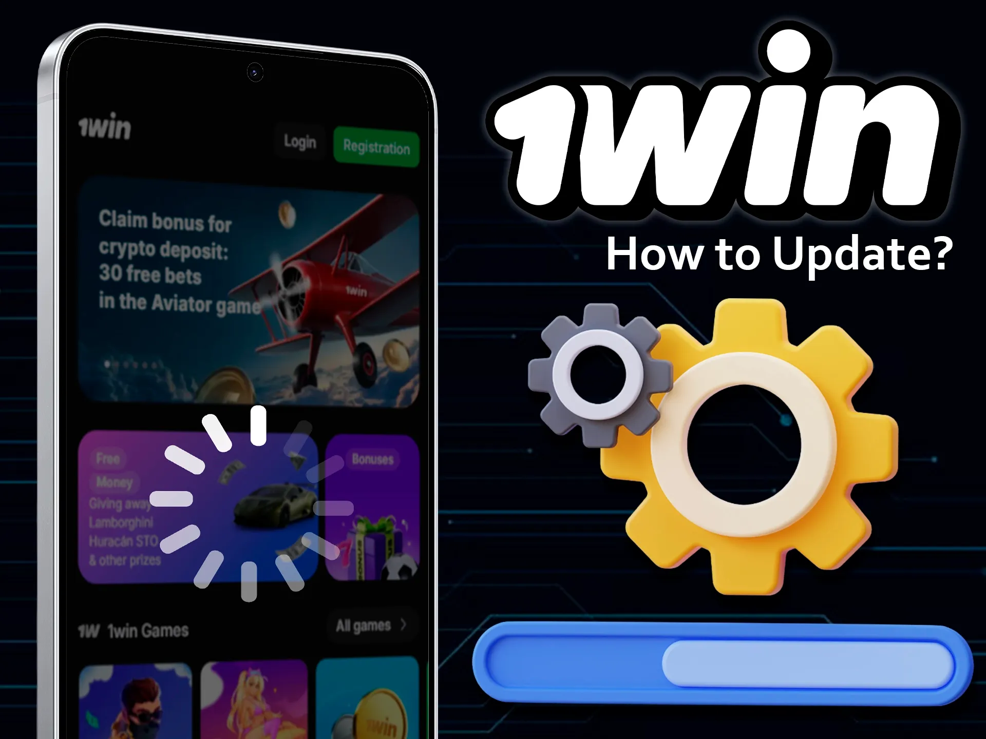Updating the 1win app to the latest version